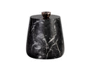 Marble Look Black End Table Aries by Matho Sun