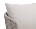 Drift Brown Palazzo Cream Dining Armchair Capri by Matho Sun, view 6