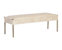 Bravo Cream Bench Bellevue by Matho Sun, view 2