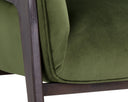 Moss Green Lounge Chair Maximus by Matho Sun, view 6