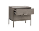 Antique Silver Ash Grey Nightstand Jade by Matho Sun, view 3