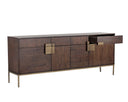 Antique Brass Dark Mango Sideboard Jade by Matho Sun, view 3