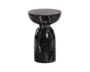 Marble Look Black End Table Goya by Matho Sun