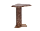Marble Look Mocha End Table Isola by Matho Sun, view 2