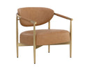 Milliken Cognac Lounge Chair Heloise by Matho Sun
