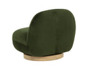 Moss Green Lounge Chair Franze Swivel by Matho Sun, view 4