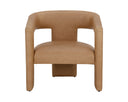 Ludlow Sesame Leather Lounge Chair Cobourg by Matho Sun, view 2
