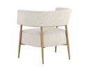 Dove Cream Lounge Chair Maestro by Matho Sun, view 4