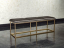 Rustic Bronze Piccolo Pebble Bench Alley by Matho Sun, view 3