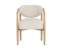 Light Oak Monument Oatmeal Dining Armchair Sigrid by Matho Sun, view 2