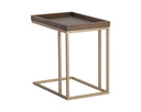 Gold Raw Umber Table Arden C-Shaped Side by Matho Sun, view 3