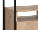 Small Rustic Oak Black Bookcase Ambrose Modular by Matho Sun, view 6
