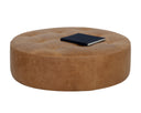Camel Leather Ottoman Nilda by Matho Sun
