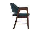 Smoke Acacia Meg Dusty Teal Dining Armchair Milton by Matho Sun, view 3