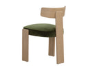 Rustic Oak Forest Green Dining Chairs set of 2 Horton by Matho Sun, view 4
