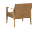 Ludlow Sesame Leather Lounge Chair Earl by Matho Sun, view 4