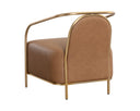 Milliken Cognac Lounge Chair Cicero by Matho Sun, view 6
