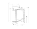 Cantina Black Counter Stools set of 2 Webber by Matho Sun, view 6