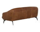 Cognac Leather Sofa Armani by Matho Sun, view 3