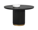 Round Charcoal 48" Dining Table Kalla by Matho Sun