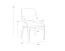 Mainz Cream Dining Chair Estrada by Matho Sun, view 4
