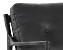 Black Black Leather Lounge Chair Gilmore by Matho Sun, view 7