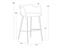 Town Grey / Roman Grey Barstool Griffin by Matho Sun, view 8