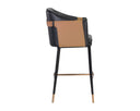 Napa Black / Napa Cognac Barstool Carter by Matho Sun, view 2