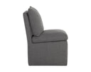 Effie Smoke Dining Chair Glenrose Wheeled by Matho Sun, view 2
