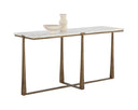 White Marble Console Table Cowell by Matho Sun