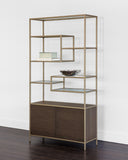 Gold Raw Umber Bookcase Stamos by Matho Sun, view 4