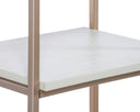 Small Champagne Gold Cream Bookcase Ambrose Modular by Matho Sun, view 5