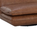 Cognac Leather Chair Colson Swivel Armless by Matho Sun, view 5