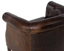 Chocolate Leather Lounge Chair Marjorie by Matho Sun, view 5