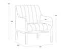 Vintage Blue Lounge Chair Wolfe by Matho Sun, view 8