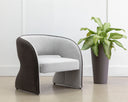 Mina Light Grey / Meg Ash Lounge Chair Rosalia by Matho Sun, view 5