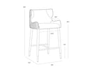 Dillon Stratus / Dillon Black Counter Stool Gianni by Matho Sun, view 7
