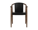 Onyx Leather Dining Armchair Aran by Matho Sun, view 2
