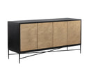 Black / Champagne Gold Sideboard Algarve by Matho Sun, view 2