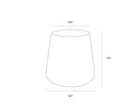 Marble Look White End Table Aries by Matho Sun, view 6