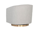 Gold Belfast Heather Grey Lounge Chair Hazel Swivel by Matho Sun, view 7
