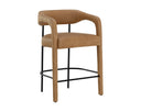 Ludlow Sesame Leather Counter Stool Mavia by Matho Sun
