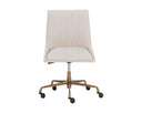 Beige Linen Office Chair Halden by Matho Sun, view 4
