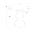 Marble Look Sage 34" Bistro Table Raul by Matho Sun, view 5
