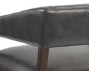 Brentwood Charcoal Leather Lounge Chair Carlyle by Matho Sun, view 8
