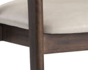 Smoke Acacia Bravo Cream Dining Armchair Milton by Matho Sun, view 5