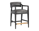 Brentwood Charcoal Leather Counter Stool Keagan by Matho Sun