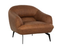 Cognac Leather Armchair Armani by Matho Sun