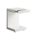 High Gloss White End Table Bachelor by Matho Sun, view 4