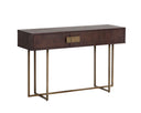 Antique Brass Dark Mango Console Table Jade by Matho Sun, view 2